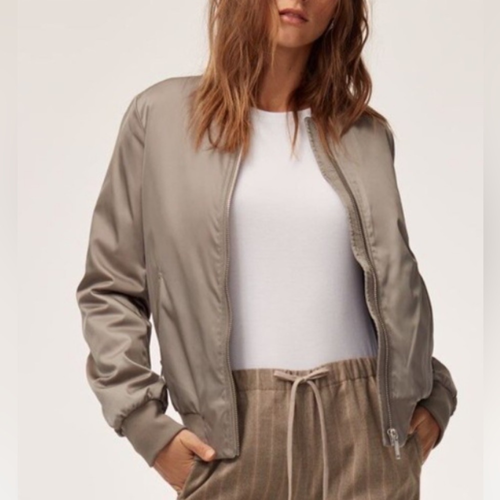 Babaton Bomber in Taupe/Champagne Colour - Picture 7 of 8